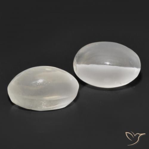 2.47 ctw Gray Sillimanite Cat's Eye Stones, Natural Sillimanite Cat's Eye in Oval Cabochon Shape for Sale
