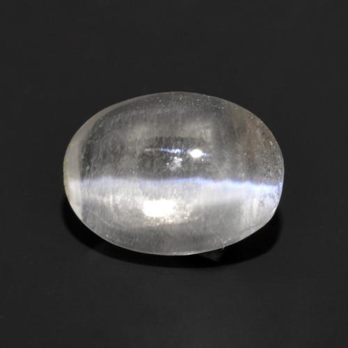 1.03 ct Gray Sillimanite Cat's Eye Stone, Natural Sillimanite Cat's Eye in Oval Cabochon Shape for Sale