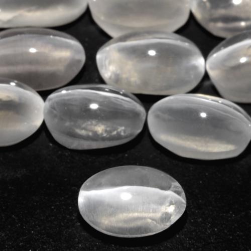 1.78 ctw Gray Sillimanite Cat's Eye Stones, Natural Sillimanite Cat's Eye in Oval Cabochon Shape for Sale