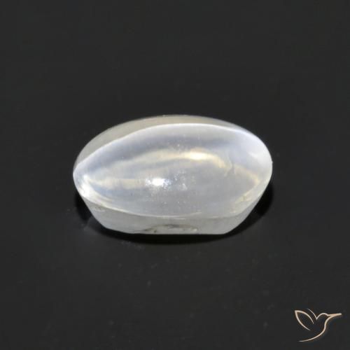 Sillimanite Cat's Eye Gemstone in 7 x 5 mm (calibrated) Size for Sale, Sillimanite Cat's Eye Stone in Clear White Color