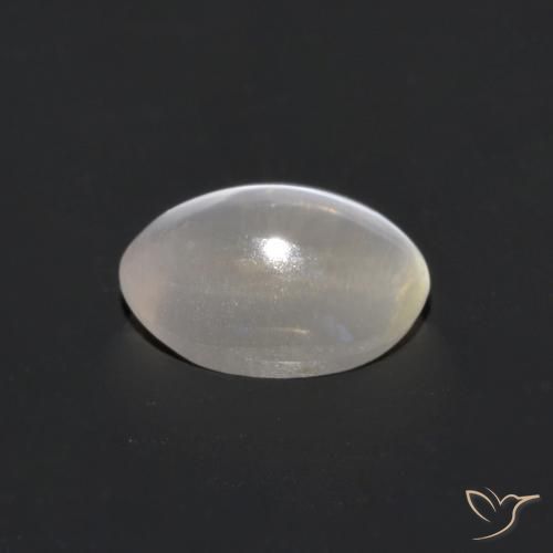 Sillimanite Cat's Eye Gemstone in 7 x 5 mm (calibrated) Size for Sale, Sillimanite Cat's Eye Stone in Warm White Color