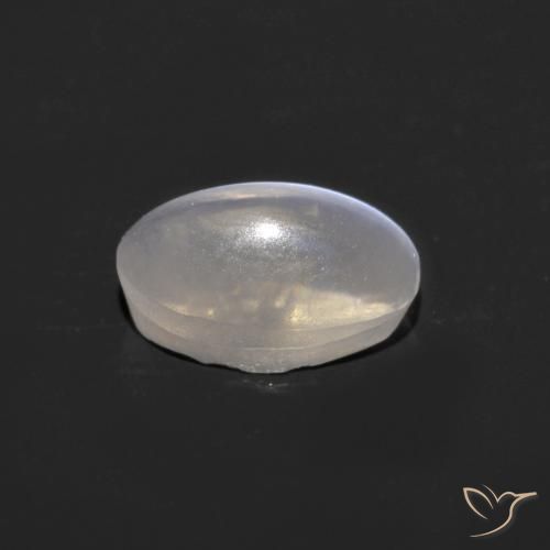 Sillimanite Cat's Eye Gemstone in 7.5 x 4.8 mm Size for Sale, Sillimanite Cat's Eye Stone in White Color