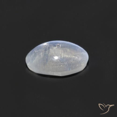 Sillimanite Cat's Eye Gemstone in 6.6 x 4.6 mm Size for Sale, Sillimanite Cat's Eye Stone in Clear Color