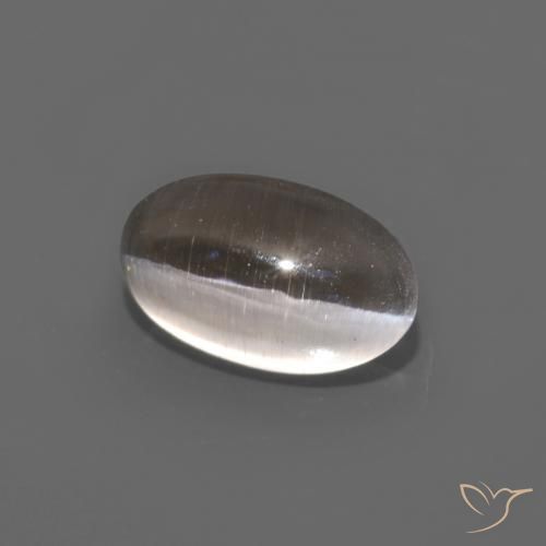 1.12 ct Brown Sillimanite Cat's Eye Stone, Natural Sillimanite Cat's Eye in Oval Cabochon Shape for Sale