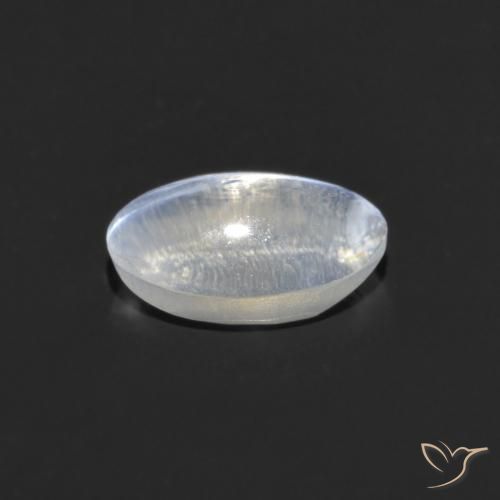 Sillimanite Cat's Eye Gemstone in 6.9 x 4.5 mm Size for Sale, Sillimanite Cat's Eye Stone in Clear Color