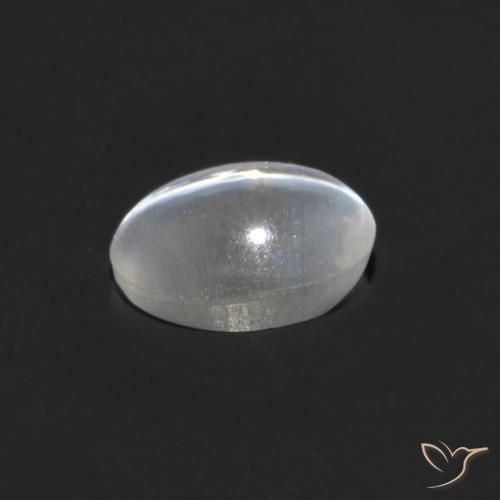 Sillimanite Cat's Eye Gemstone in 6.5 x 4.9 mm Size for Sale, Sillimanite Cat's Eye Stone in Clear Color