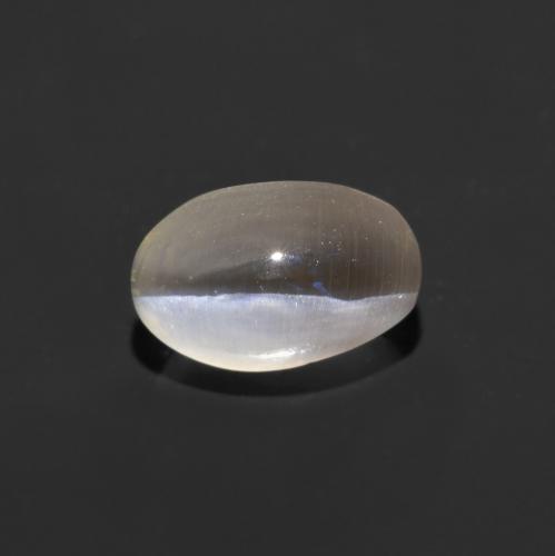 1.21 ct White Sillimanite Cat's Eye Stone, Natural Sillimanite Cat's Eye in Oval Cabochon Shape for Sale