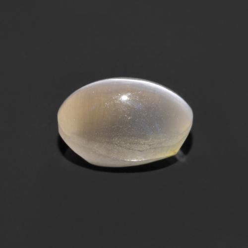 Sillimanite Cat's Eye Gemstone in 6.9 x 4.4 mm Size for Sale, Sillimanite Cat's Eye Stone in Warm White Color