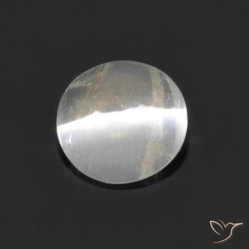 1.01 ct White Sillimanite Cat's Eye Stone, Natural Sillimanite Cat's Eye in Oval Cabochon Shape for Sale