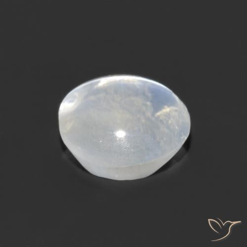 Sillimanite Cat's Eye Gemstone in 6.5 x 6.2 mm Size for Sale, Sillimanite Cat's Eye Stone in Clear White Color