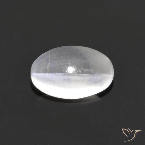 1.18 ct Gray Sillimanite Cat's Eye Stone, Natural Sillimanite Cat's Eye in Oval Cabochon Shape for Sale