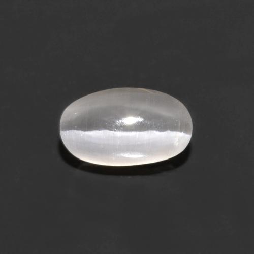 0.76 ct Gray Sillimanite Cat's Eye Gemstone, Sillimanite Cat's Eye Gem in Oval Cabochon Shape for Sale.