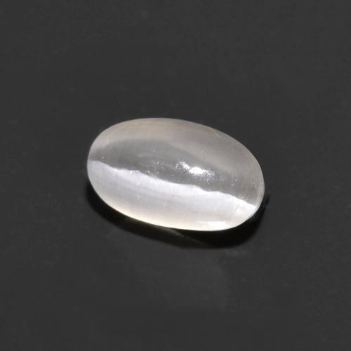 0.76 ct Gray Sillimanite Cat's Eye Stone, Natural Sillimanite Cat's Eye in Oval Cabochon Shape for Sale