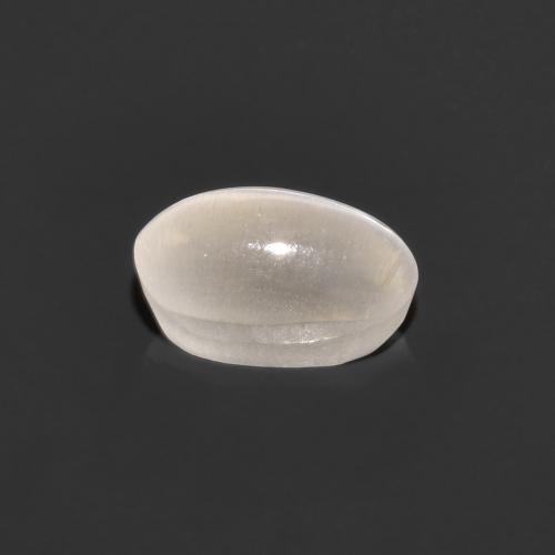 Sillimanite Cat's Eye Gemstone in 6.1 x 3.6 mm Size for Sale, Sillimanite Cat's Eye Stone in Very Light Grey Color