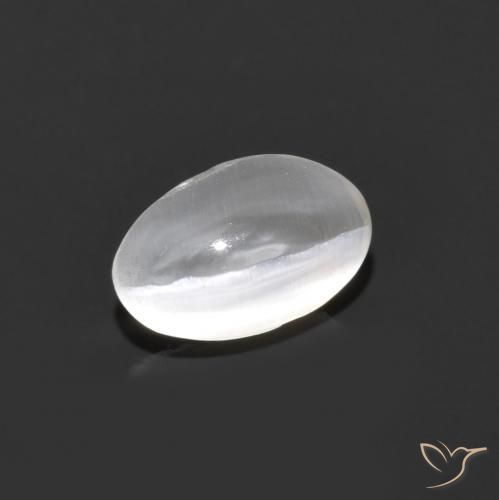 0.90 ct Gray Sillimanite Cat's Eye Stone, Natural Sillimanite Cat's Eye in Oval Cabochon Shape for Sale