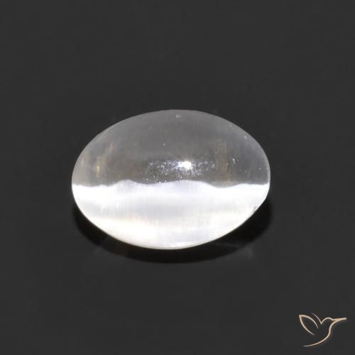 1.05 ct Gray Sillimanite Cat's Eye Stone, Natural Sillimanite Cat's Eye in Oval Cabochon Shape for Sale