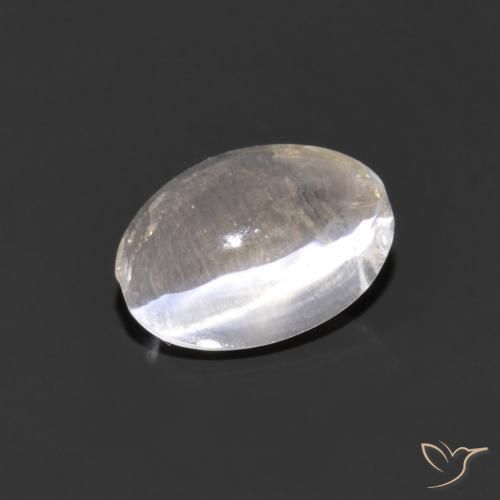 1.29 ct Gray Sillimanite Cat's Eye Stone, Natural Sillimanite Cat's Eye in Oval Cabochon Shape for Sale