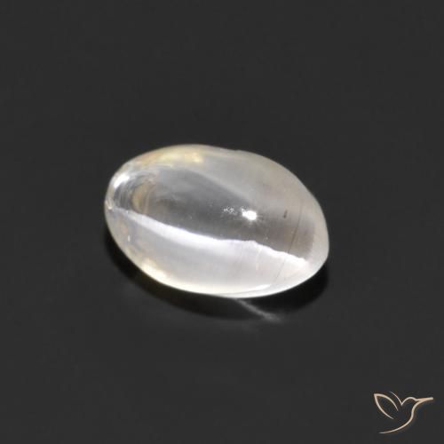1.06 ct Gray Sillimanite Cat's Eye Stone, Natural Sillimanite Cat's Eye in Oval Cabochon Shape for Sale