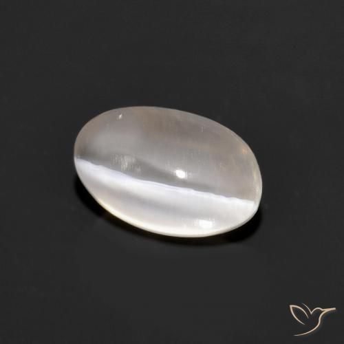 1.33 ct Gray Sillimanite Cat's Eye Stone, Natural Sillimanite Cat's Eye in Oval Cabochon Shape for Sale
