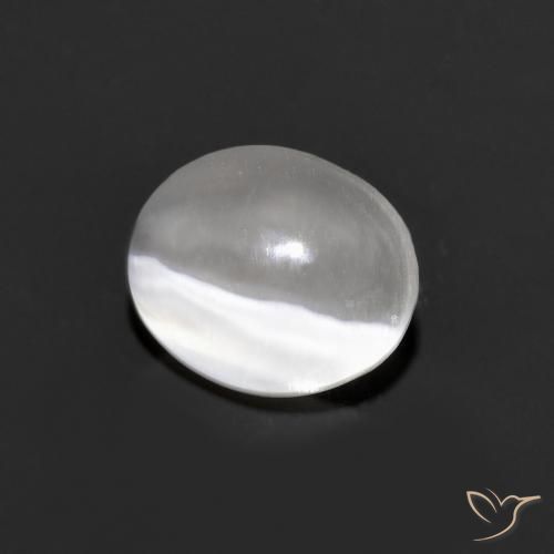 1.07 ct Gray Sillimanite Cat's Eye Stone, Natural Sillimanite Cat's Eye in Oval Cabochon Shape for Sale