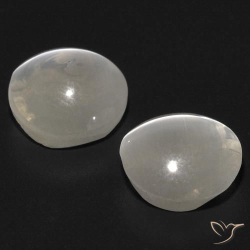 Sillimanite Cat's Eye Gemstones in 6.5 x 6.2 mm Size for Sale, Sillimanite Cat's Eye Stones in Warm White Color