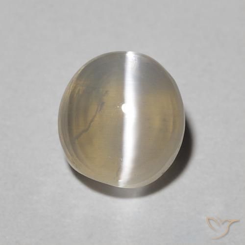 1.49 ct Oval Sillimanite Cat's Eye, 6.4 x 5.9 mm From Madagascar, Photo A