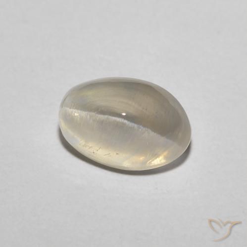 1.51 ct Yellow Sillimanite Cat's Eye Stone, Natural Sillimanite Cat's Eye in Oval Cabochon Shape for Sale