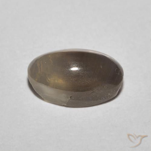 Sillimanite Cat's Eye Gemstone in 7.5 x 4.7 mm Size for Sale, Sillimanite Cat's Eye Stone in Espresso Brown Color