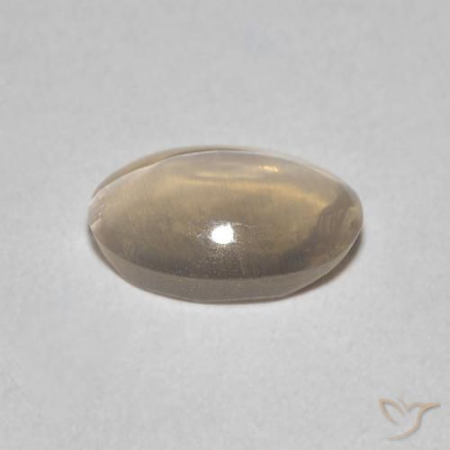 Sillimanite Cat's Eye Gemstone in 7 x 5 mm (calibrated) Size for Sale, Sillimanite Cat's Eye Stone in Light Tortilla Brown Color