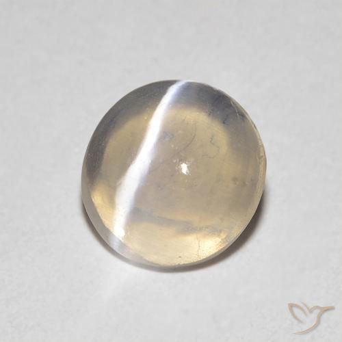0.79 ct Brown Sillimanite Cat's Eye Stone, Natural Sillimanite Cat's Eye in Oval Cabochon Shape for Sale