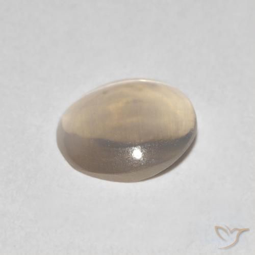 Sillimanite Cat's Eye Gemstone in 6.5 x 6.2 mm Size for Sale, Sillimanite Cat's Eye Stone in Light Tortilla Brown Color