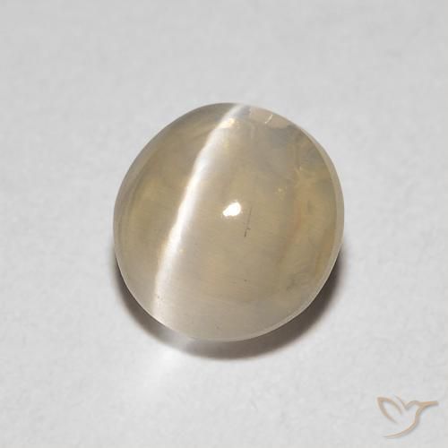 1.04 ct Brown Sillimanite Cat's Eye Stone, Natural Sillimanite Cat's Eye in Oval Cabochon Shape for Sale