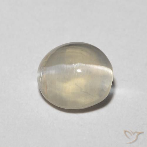 1.08 ct Oval Sillimanite Cat's Eye, 6.2 x 5.1 mm From Madagascar, Photo A