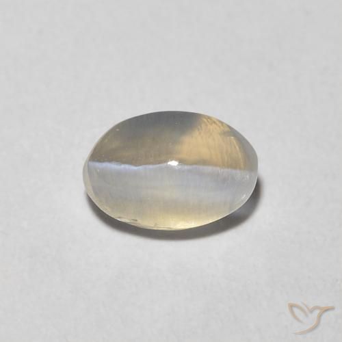 0.81 ct Oval Sillimanite Cat's Eye, 6 x 4.1 mm From Madagascar, Photo A