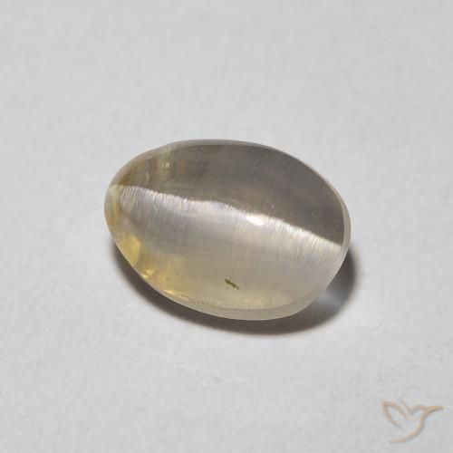 1.48 ct Brown Sillimanite Cat's Eye Stone, Natural Sillimanite Cat's Eye in Oval Cabochon Shape for Sale