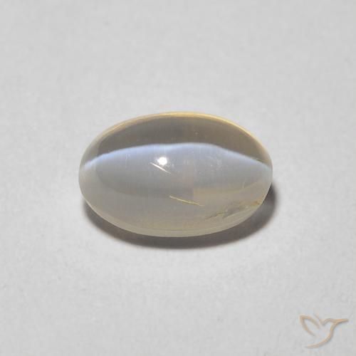 1.43ct Natural Light Tortilla Brown Sillimanite Cat's Eye, Oval, Transparent