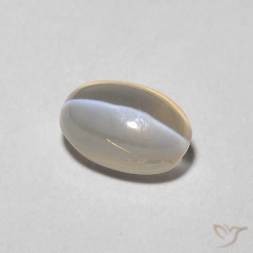 1.43 ct Brown Sillimanite Cat's Eye Stone, Natural Sillimanite Cat's Eye in Oval Cabochon Shape for Sale
