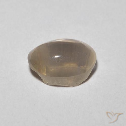 Sillimanite Cat's Eye Gemstone in 7 x 5 mm (calibrated) Size for Sale, Sillimanite Cat's Eye Stone in Very Light Brown Color
