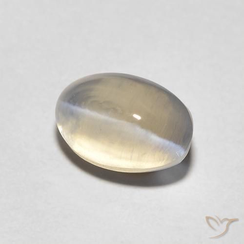 1.44 ct Brown Sillimanite Cat's Eye Stone, Natural Sillimanite Cat's Eye in Oval Cabochon Shape for Sale