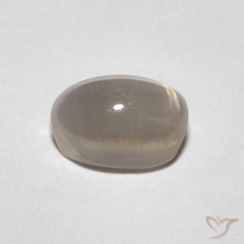 Sillimanite Cat's Eye Gemstone in 7 x 5 mm (calibrated) Size for Sale, Sillimanite Cat's Eye Stone in Medium Brown Color