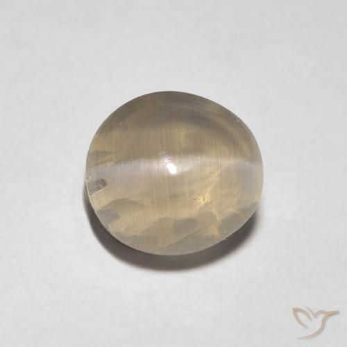 1.31 ct Oval Sillimanite Cat's Eye, 5.9 x 5.5 mm From Madagascar, Photo A