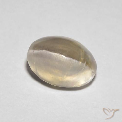 1.30 ct Brown Sillimanite Cat's Eye Stone, Natural Sillimanite Cat's Eye in Oval Cabochon Shape for Sale