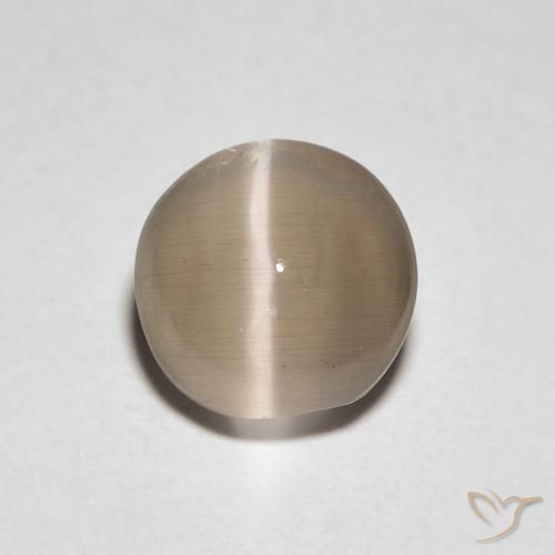 1.39 ct Oval Sillimanite Cat's Eye, 6.4 x 6.4 mm From Madagascar, Photo A