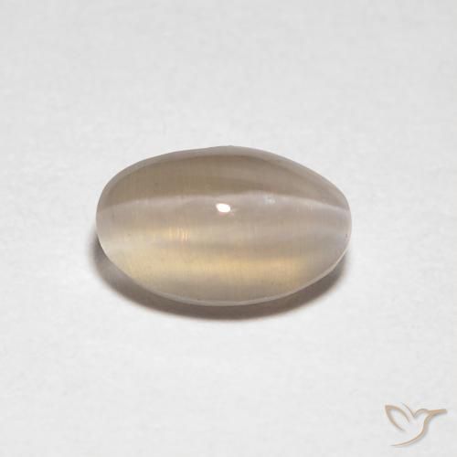 0.66 ct Oval Sillimanite Cat's Eye, 6.3 x 4 mm From Madagascar, Photo A
