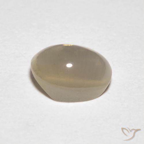 Sillimanite Cat's Eye Gemstone in 6.4 x 4.6 mm Size for Sale, Sillimanite Cat's Eye Stone in Light Tortilla Brown Color
