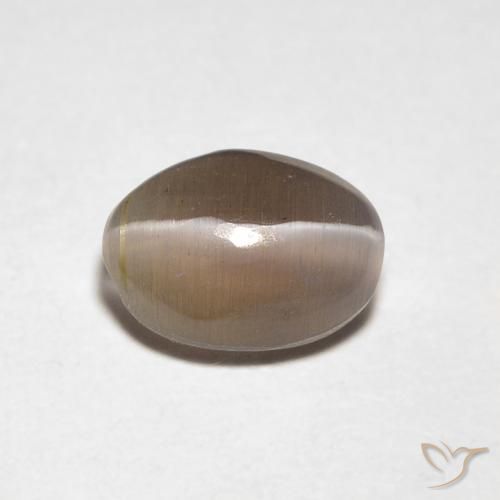 0.88 ct Oval Sillimanite Cat's Eye, 6.6 x 4.9 mm From Madagascar, Photo A