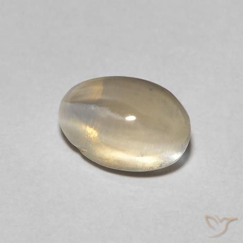 1.08 ct Brown Sillimanite Cat's Eye Stone, Natural Sillimanite Cat's Eye in Oval Cabochon Shape for Sale