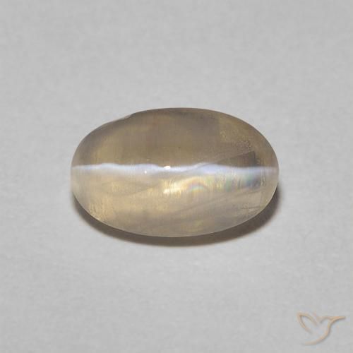 0.76 ct Oval Sillimanite Cat's Eye, 6.9 x 4.3 mm From Madagascar, Photo A