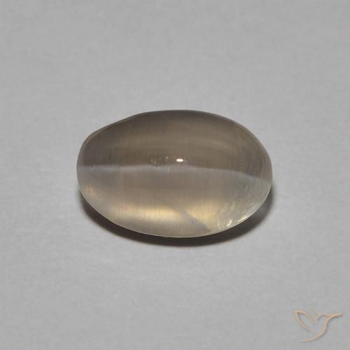1.4 ct Oval Sillimanite Cat's Eye, 7.6 x 5 mm From Madagascar, Photo A