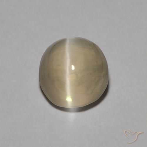 1.22 ct Oval Sillimanite Cat's Eye, 6 x 5.8 mm From Madagascar, Photo A